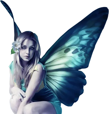 Красивая девушка с бабочками | Рисунки девушек