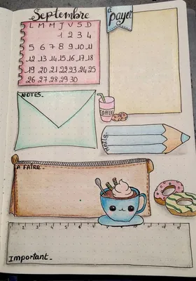 Картинки для срисовки в личный дневник - легкие, красивые, простые