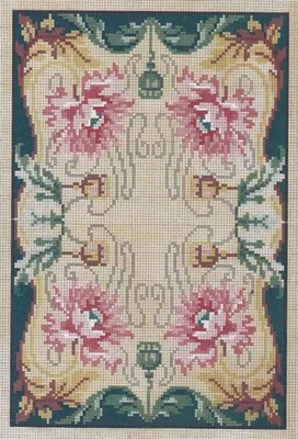 Красивый цветочный узор шаблон для вышивки диаметром 23 см | AliExpress