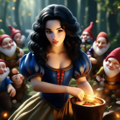 Белоснежка (Дисней) (Snow White) :: Хоббит (Хоббит, или туда и обратно.) ::  красивые картинки :: гномы :: art (арт) / картинки, гифки, прикольные  комиксы, интересные статьи по теме.