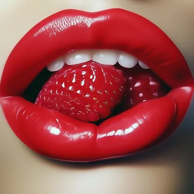 Фотокартина - красивые губы