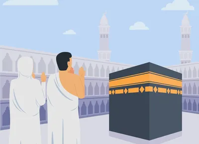 Красивая Кааба 🕋 мусульман Хадж, …» — создано в Шедевруме