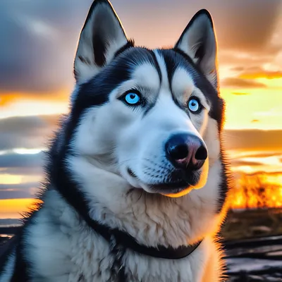 Красивые северные собаки - сибирские хаски