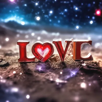 Волшебный слово LOVE ,звёздный,очен…» — создано в Шедевруме