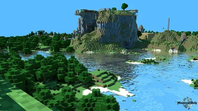 Обои для рабочего стола в стиле Minecraft » MinecraftOnly