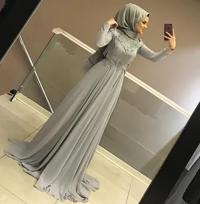 Красивые вечерние мусульманские платья - 88 фото