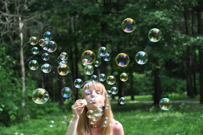 Мыльные пузыри красивые облака, вид …» — создано в Шедевруме