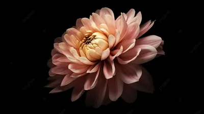 Красивые цветы пиона на черном фоне :: Стоковая фотография :: Pixel-Shot  Studio