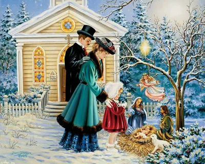 Красивые открытки с Рождеством Христовым 2023 Скачать и отправить на телефон