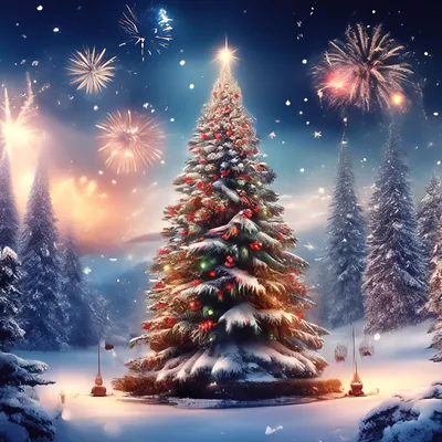 Картинки новогодние елки снег (69 фото) » Картинки и статусы про окружающий  мир вокруг