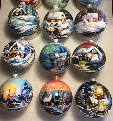 Красивые новогодние шары | Christmas ornaments, Christmas ornament crafts,  Painted christmas ornaments