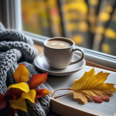 Доброе утро | Кофе по утрам, Кофейные карточки, Осенние тыквы