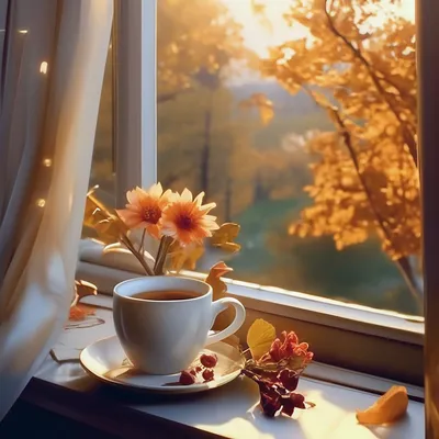 Осенняя чашка кофе - 61 фото