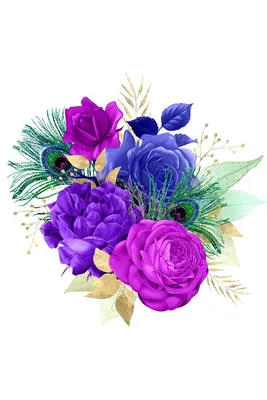 Beautiful bouquets. Красивые букеты. PNG. | Цветочное искусство, Цветочная  рамка, Радужные розы