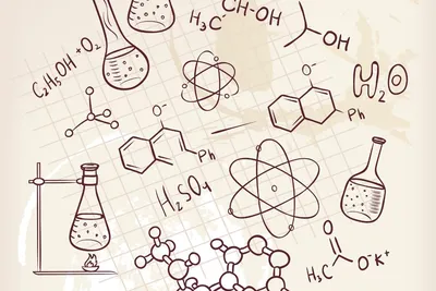 Рисунки в стиле химии - 41 фото