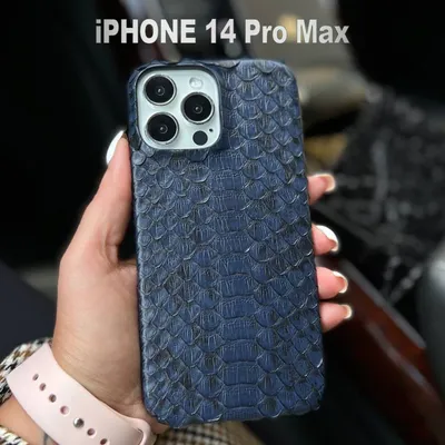 Красивый чехол iPhone 14 Pro Max из натуральной синей кожи питона - купить  с доставкой по выгодным ценам в интернет-магазине OZON (742082135)