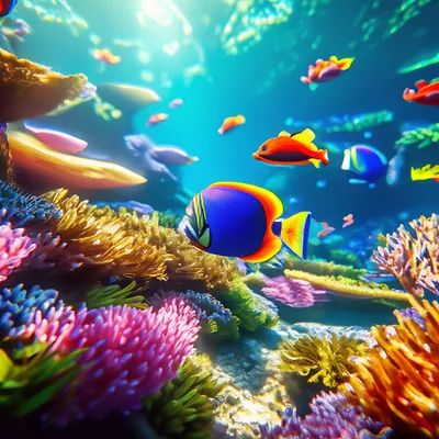 Сказочный морской подводный мир …» — создано в Шедевруме