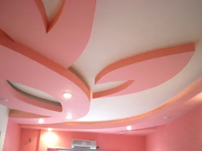 Красивые и необычные потолки из гипсокартона - оригинальные идеи с фото
