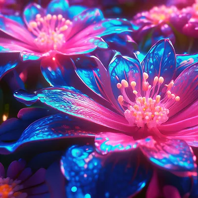 Красивые цветы, фото с земли, луг…» — создано в Шедевруме