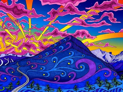 красивые картинки :: art барышня :: Muse Works :: Jeremy Opio ::  psychedelic / картинки, гифки, прикольные комиксы, интересные статьи по  теме.