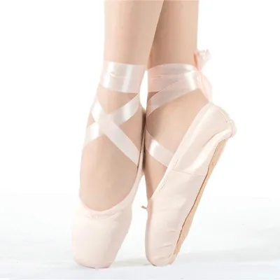 Пуанты для балета, танцевальная бандажная обувь для девушек и женщин,  профессиональное танцевальное использование, Холщовый/атласный материал |  AliExpress
