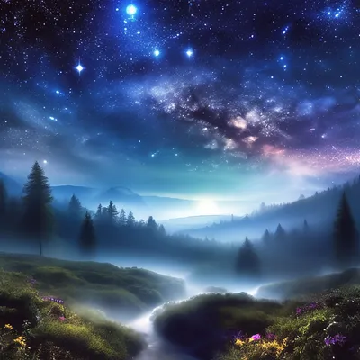 Космический рай красивые галактические…» — создано в Шедевруме