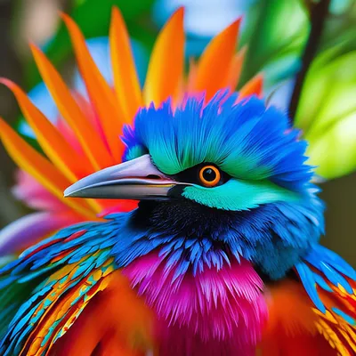 Сказочно красивые разноцветные райские…» — создано в Шедевруме