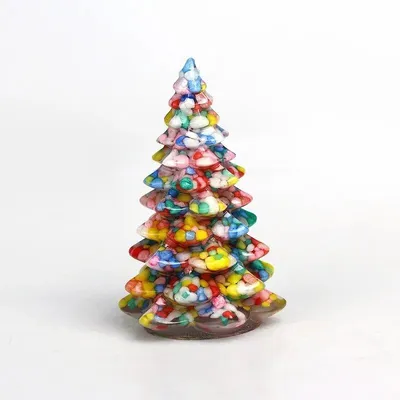 Красивые рождественские елки из искусственной смолы, щебня, кристалла, мини- рождественская елка, рождественские украшения для дома – лучшие товары в  онлайн-магазине Джум Гик