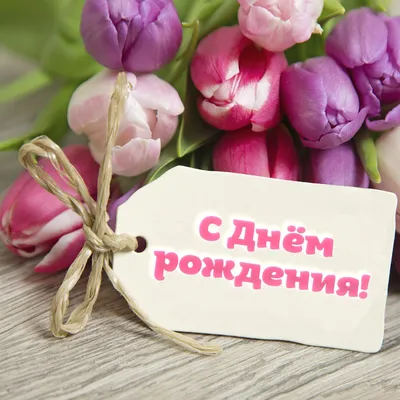 Тюльпаны для женщины — открытка | С днем рождения, Открытки, Рождение