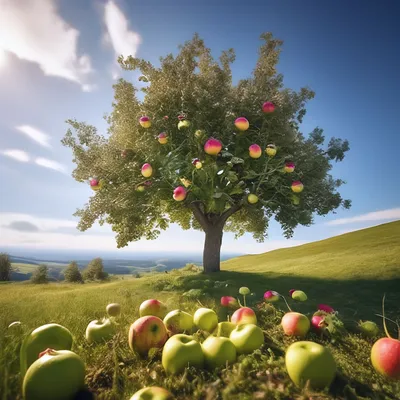 Фотообои Красивые яблоки на стену - купить в интернет-магазине Superfotooboi