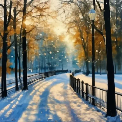 Волшебной зимы 🌲❄️ шедеврально, вид …» — создано в Шедевруме