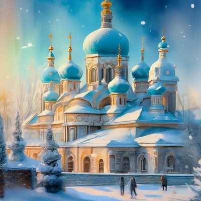 Красивые зимние картинки | Волшебный мир иллюстраций | Дзен