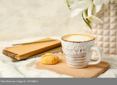 Чашка кофе и цветы рисунок - 52 фото