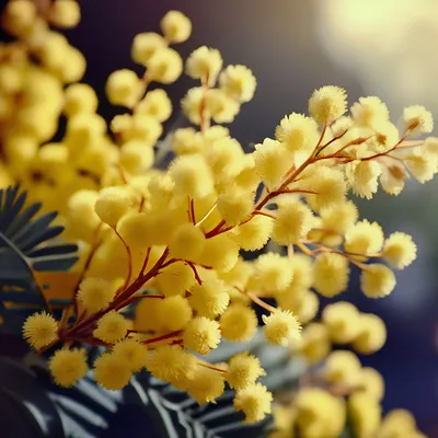 цветы мимоза в корзине на подоконнике. красивые желтые весенние цветы 8  марта пасхальный день матери. ветви желтая мимоза в Стоковое Фото -  изображение насчитывающей мать, взорвать: 215664960