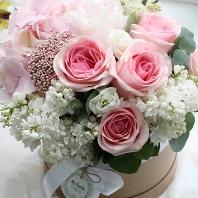Красивый букет роз маме с нежным бомбастиком купить с доставкой по Томску:  цена, фото, отзывы