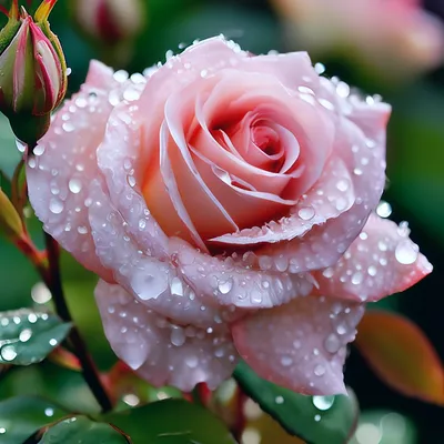 Роза и красивая росой» — создано в Шедевруме