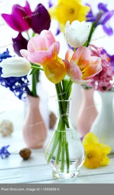 Картинки красивые весенние цветы в вазе (68 фото) » Картинки и статусы про  окружающий мир вокруг