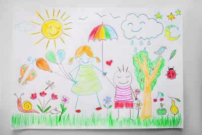 Счастливое детство рисунок карандашом - 61 фото
