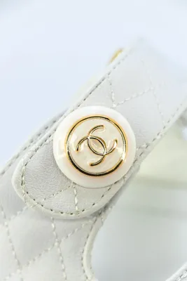 Женские шлепанцы Chanel Sandals (белые) красивые модные качественные летние  шлепки J3459 топ (ID#1638204134), цена:  ₴, купить на 