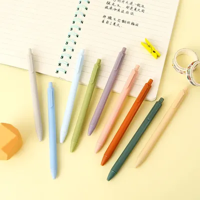 18 шт., 0,5 мм, гладкая красивая ручка для письма, школьные принадлежности,  офисные милые Фотообои | AliExpress