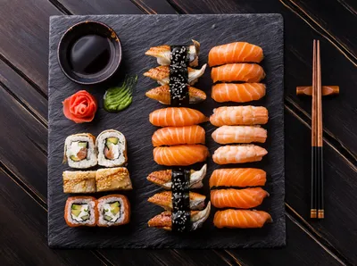 Красивые суши - 64 фото