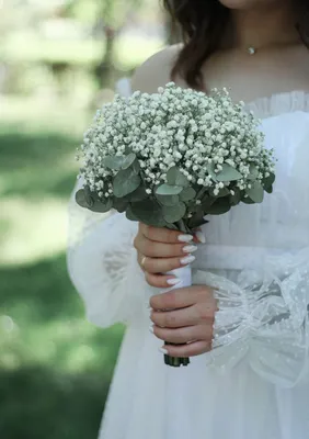 Свадебный букет | Simple wedding bouquets, White bridal bouquet, Brides  flowers bouquet