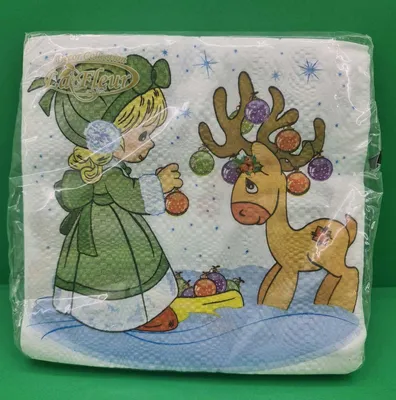 Салфетка для декупажа красивая ЗЗхЗЗ 20шт Рождественский оленёнок (1пач)  (ID#517049594), цена:  ₴, купить на 