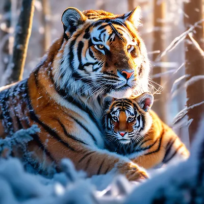 Тигры, тигрицы и тигрята - фото и обои, tigers wallpapers