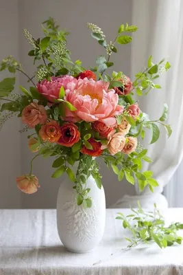 Букет цветов в вазе "Предчувствие" – заказать на Ярмарке Мастеров – CI4QHBY  | Композиции, Энгельс