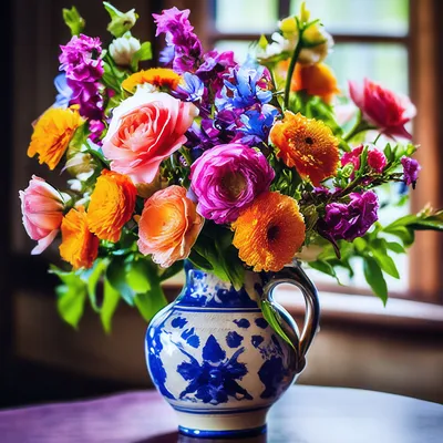 Букет цветов в вазе красивые полевые цветы цветы в вазе