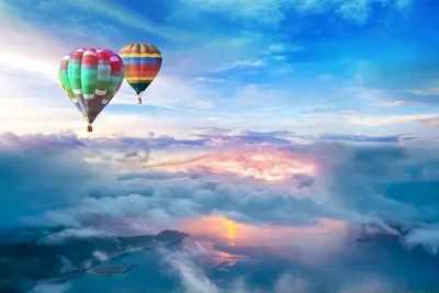 Рисунок красивые воздушные шары - 76 фото