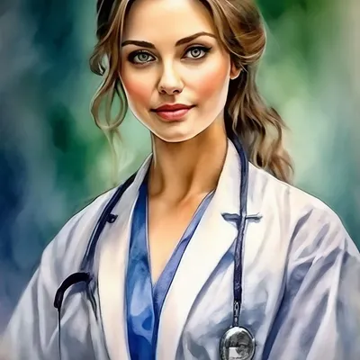 Женщина-врач, образ профессионального …» — создано в Шедевруме