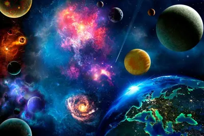 Картинки вселенная с планетами (65 фото) » Картинки и статусы про  окружающий мир вокруг