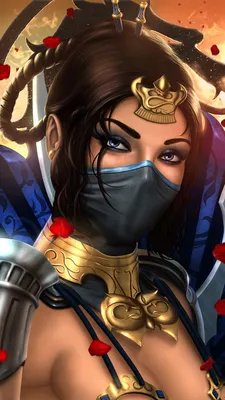 Картинка Mortal Kombat Воители Kitana Красивые девушка 1080x1920